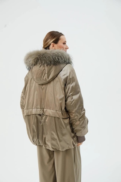 Пуховик TUFFONI 7727043D С.СЕРЫЙ OVERSIZE